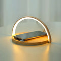 Qi wireless charging LED desk lamp